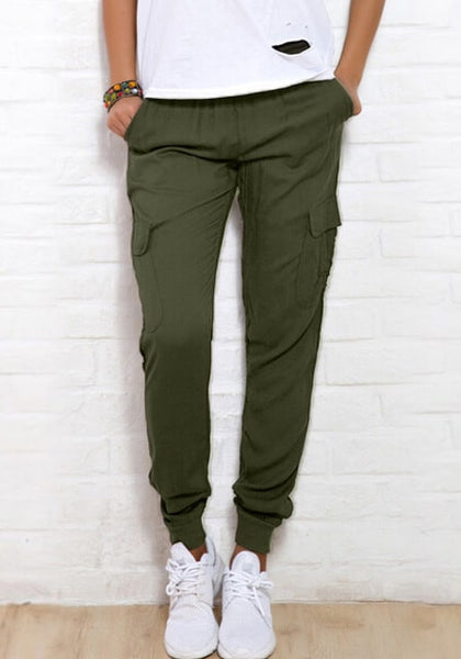 Rifle Green Cargo Joggers | Lookbook Store