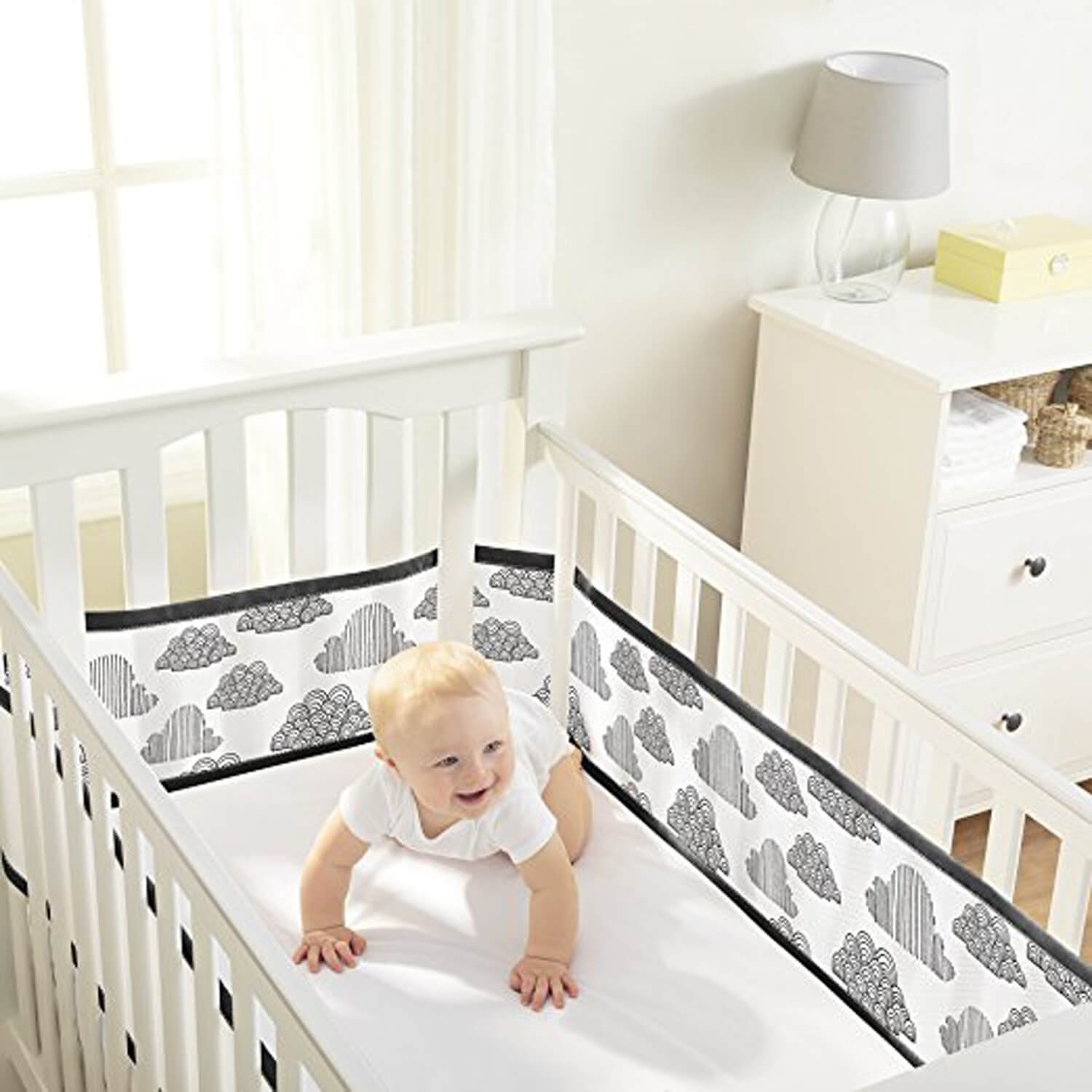 breathable crib liner