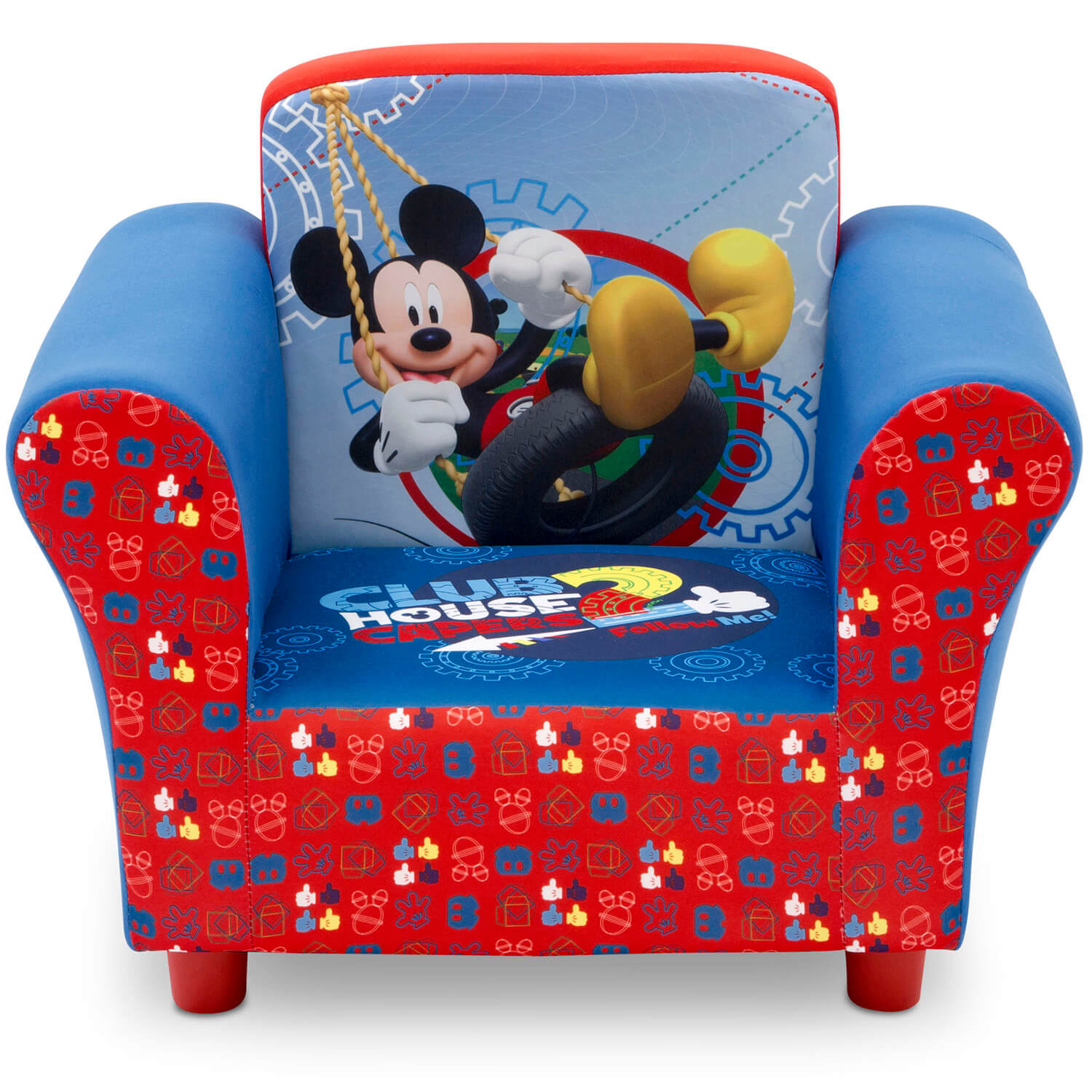 delta children disney mickey mouse upholstered chair