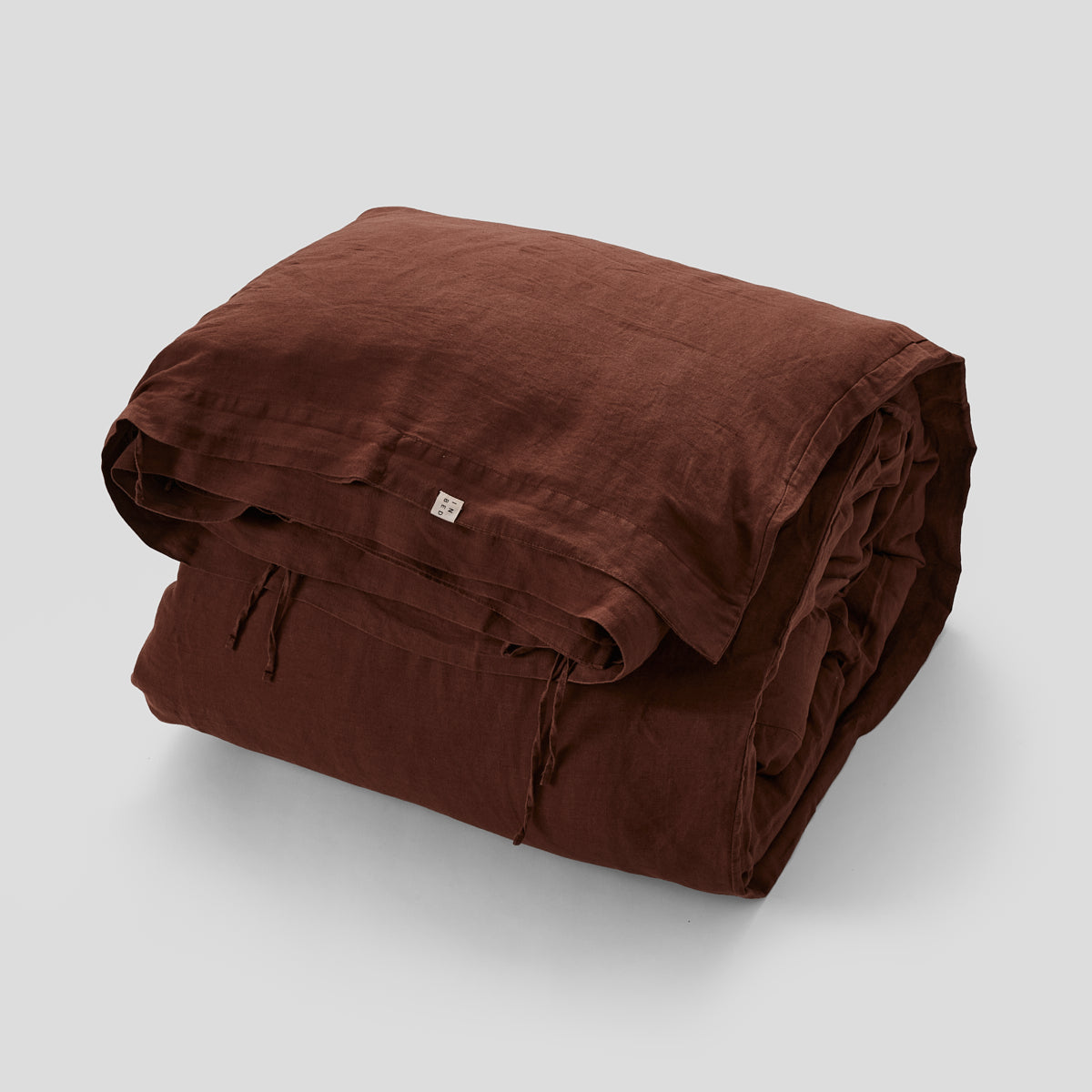 100% Linen Duvet Set Cocoa