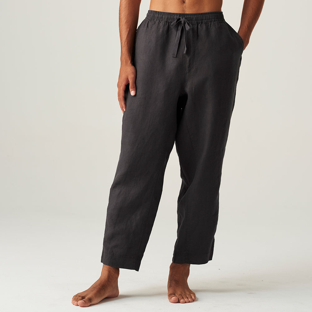 100% Linen Pants in Kohl - Mens – IN BED Store