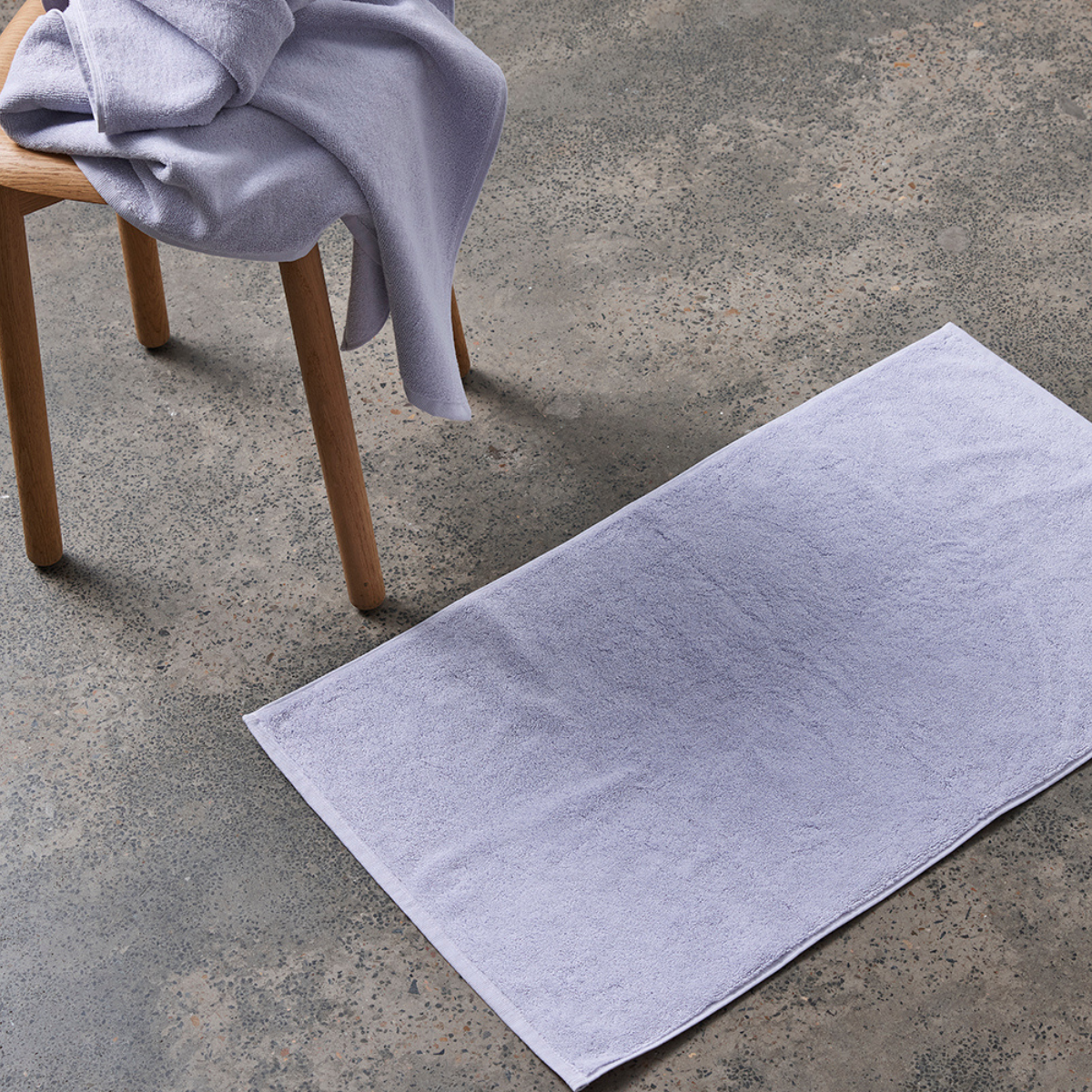 100% Organic Cotton Bath Mat in Lilac