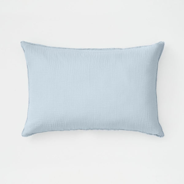 100% Organic Cotton Gauze Pillowslip Set in Fog - Standard