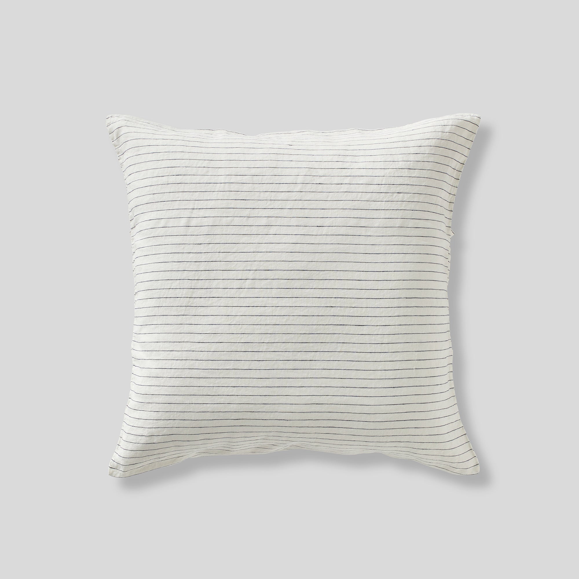 100% Linen Pillowslip set (of two) in Pinstripe Navy