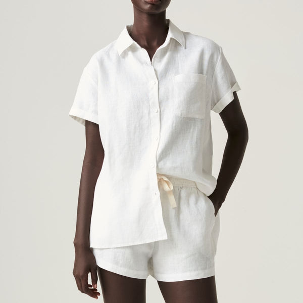 cheap buying store Cream/white linen shorts by Lucky Brand