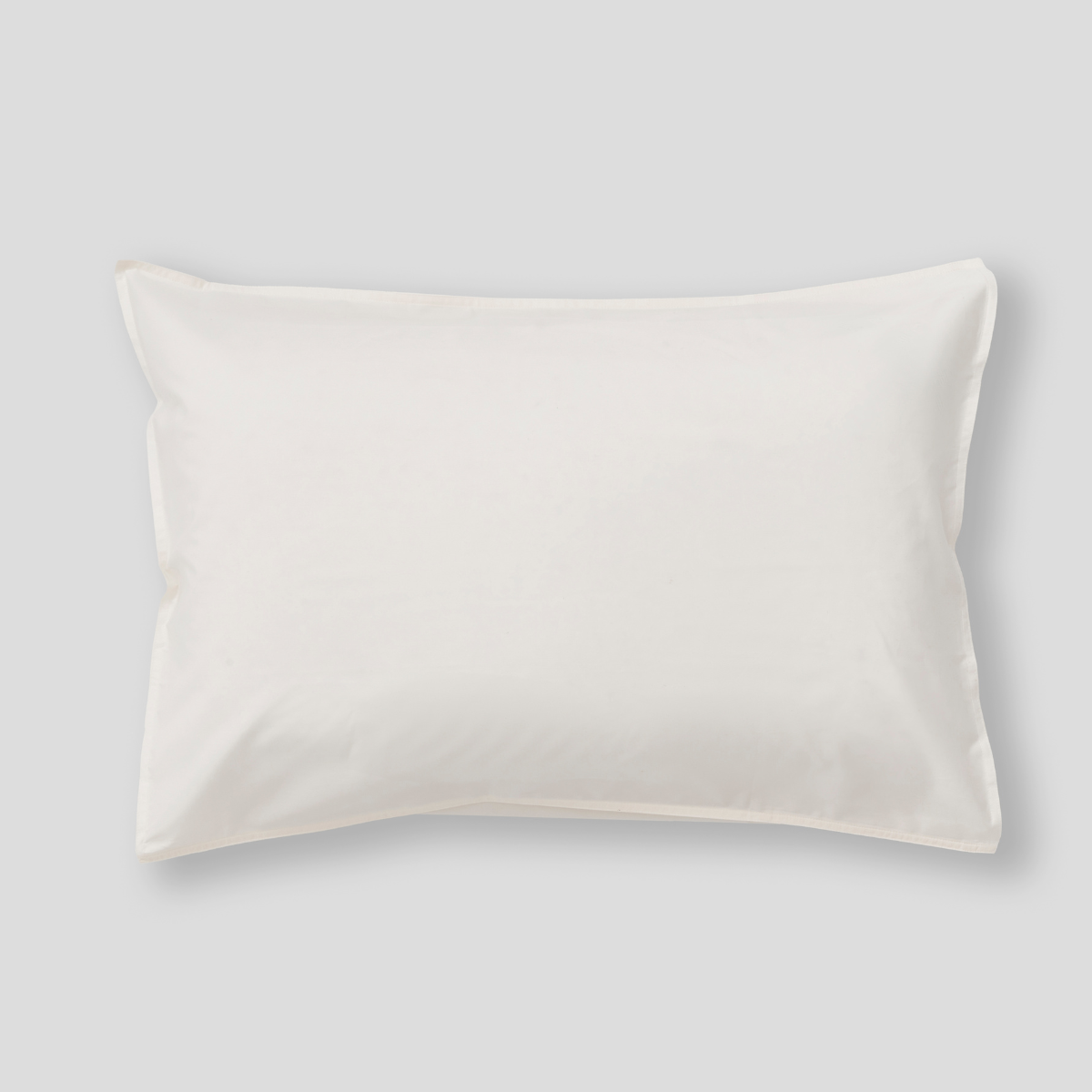 Organic Cotton Percale Pillowslip set (of two) in Milk