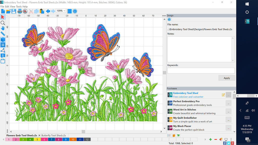 Embroidery Tool Shed | Inspiration Series Software 