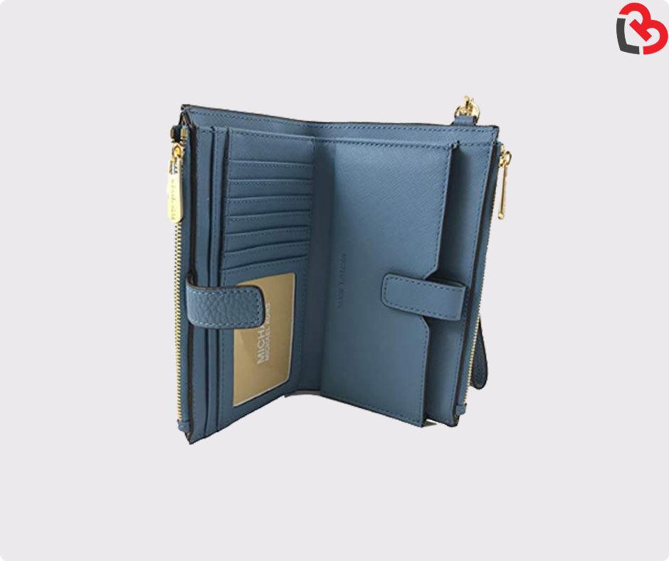 michael kors navy wallet