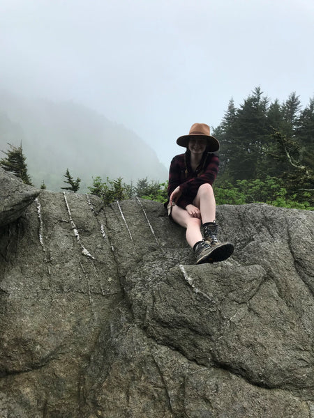 Mulrooney exploring Grandfather Mountain in the Southern Appalachians