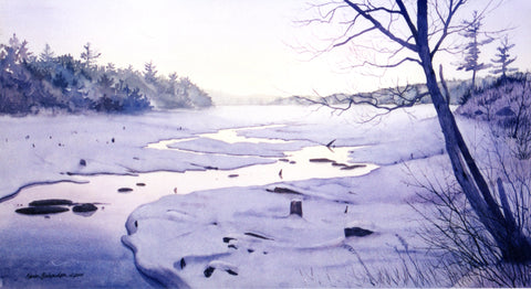 Winter Interrupted, watercolour by Karen Richardson