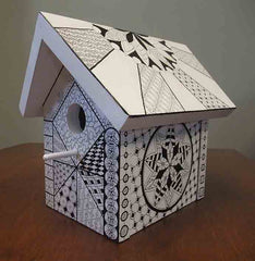 Zentangle Birdhouse by Karen Richardson
