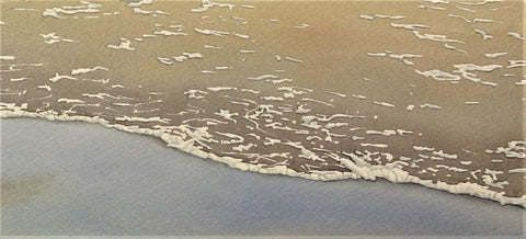 Lapping Waters, watercolour in progress by Karen Richardson