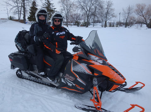 Karen Richardson's snowmobile adventure