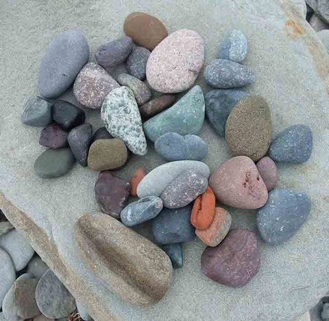 Beach pebbles from New Brunswick