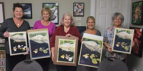 Muskoka Lily watercolour class at Karen Richardson studio