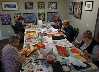 Maple Leaves workshop with Karen Richardson