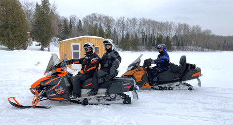 Karen Richardson and friends at Elk Lake