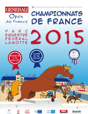 Affiche generali open de France Championnats de France d'équitation  parc équestre fédéral 2015