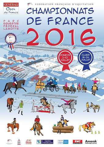 Affiche generali open de France Championnats de France d'équitation  parc équestre fédéral 2016