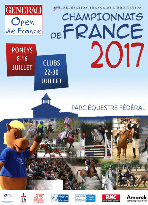 Affiche generali open de France Championnats de France d'équitation  parc équestre fédéral 2017