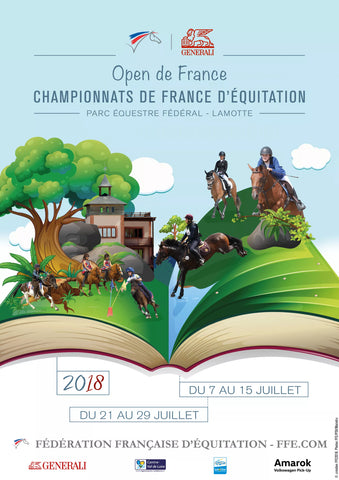 Affiche generali open de France Championnats de France d'équitation  parc équestre fédéral 2018