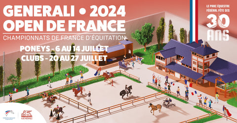 Affiche generali open de France Championnats de France d'équitation  parc équestre fédéral 2024