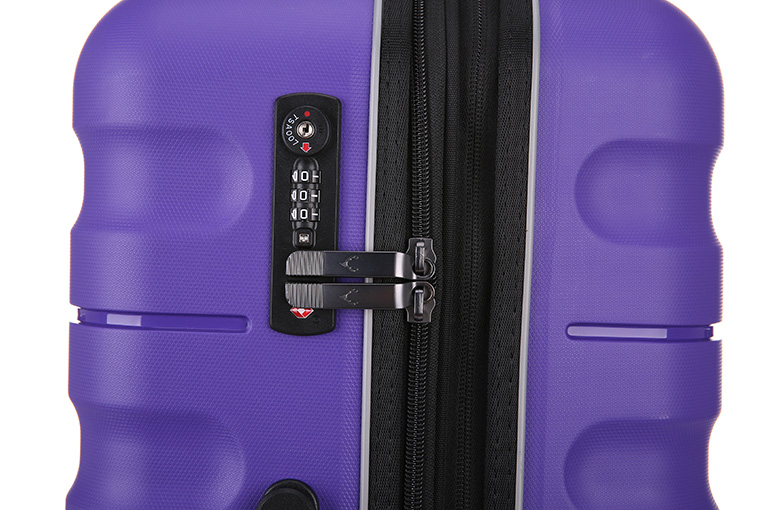 antler luggage purple