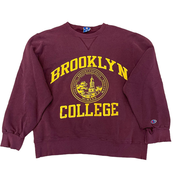 Vintage Brooklyn College Champion Crewneck – For All To Envy