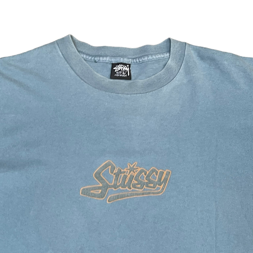 Vintage Stussy T-Shirt Skateboard Streetwear Shawn 90s Made in USA