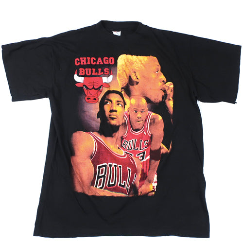 Vintage Chicago Bulls 72 Wins 1996 T-Shirt NBA Basketball Pippen Rodman ...
