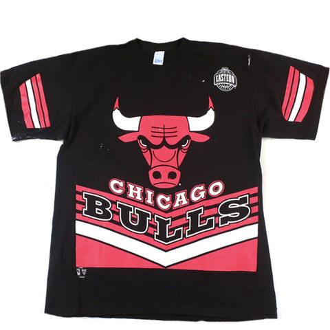 Vintage Chicago Bulls T-shirt NBA Basketball 90s Big Logo Salem ...