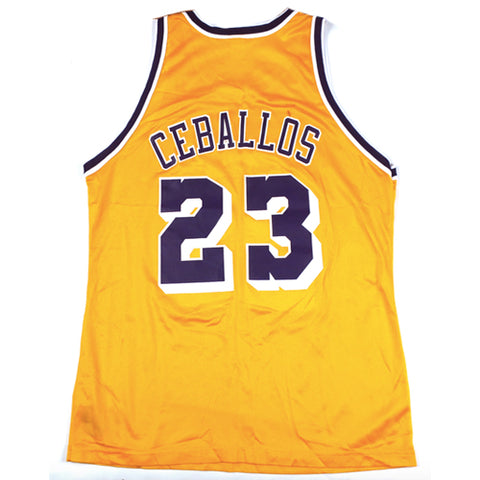 Vintage Cebric Ceballos LA Lakers Champion Jersey 90s NBA ...