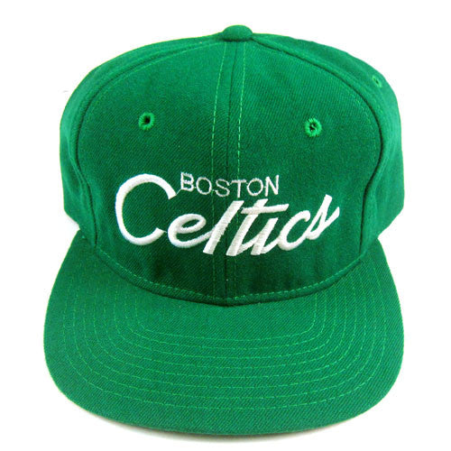 Vintage Snapback Snap Back Hat Boston Celtics Sports Specialties Script ...