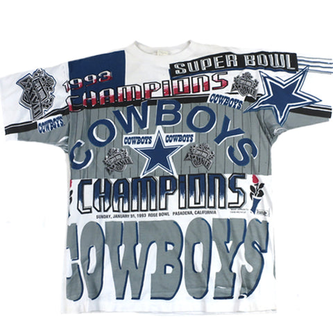 Vintage Dallas Cowboys T-shirt 90s NFL Football Aikman Smith Irvin ...