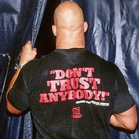 Vintage Stone Cold Don't Trust Anybody T-Shirt – For All To Envy