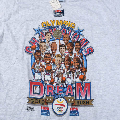 Vintage 1992 Nba Dream Team T Shirt Basketball Jordan Magic Bird For All To Envy