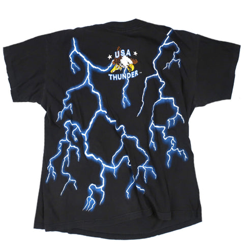 Vintage Feel The Wind T-shirt Eagle Lightning T-shirt 90s Kanye – For ...