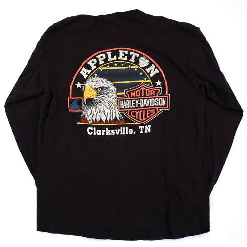 Vintage Harley Davidson Long Sleeve T-shirt Flames Rock 90s – For All ...