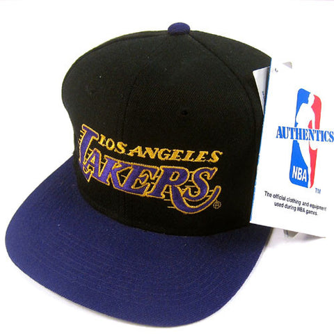 Vintage LA Lakers Sports Specialties Script Snapback NWT ...