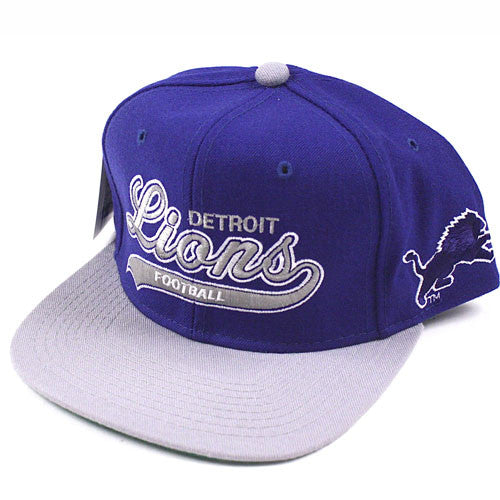 Vintage Snapback Snap Back Hat Detroit Lions Starter Underscore Script