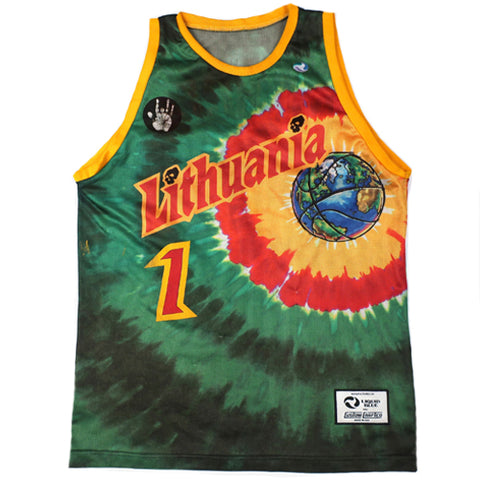 lithuania tie dye jersey