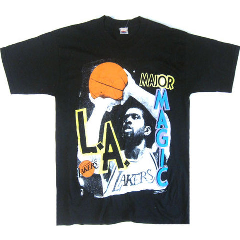 magic johnson lakers t shirt