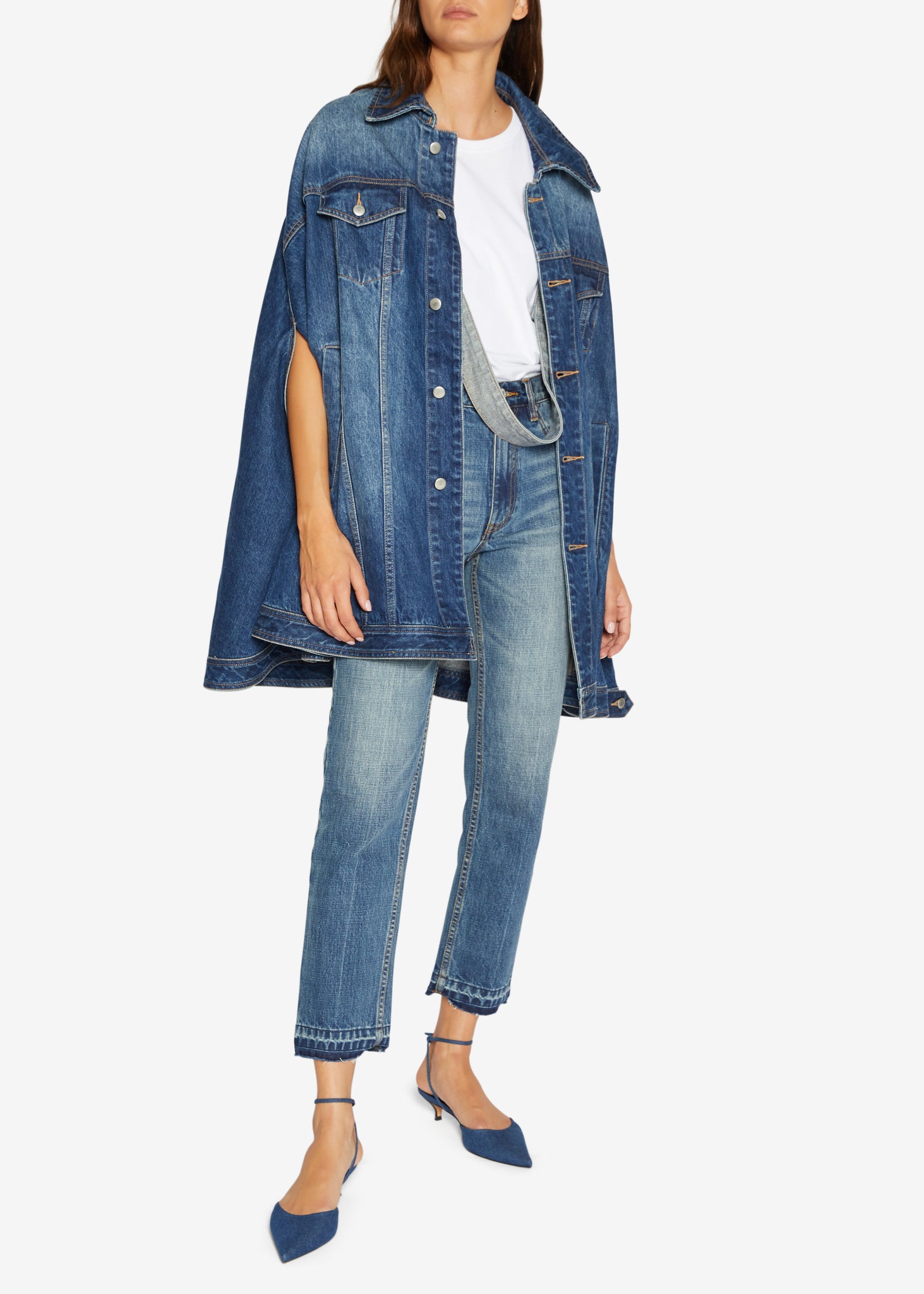 JACKET-Denim Cape – Remain Studio