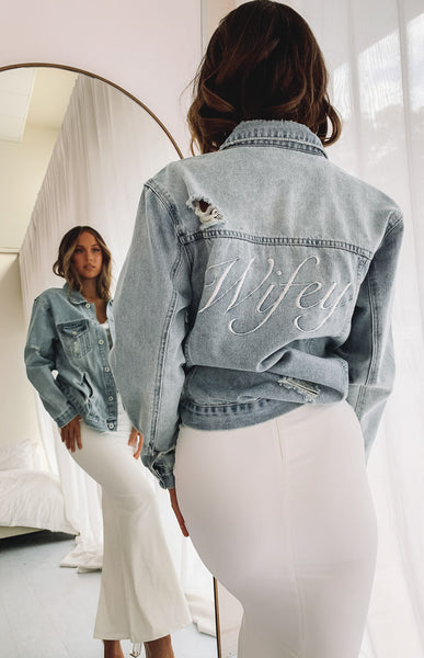 wifey denim jacket