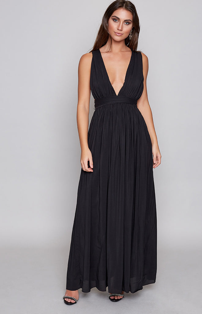Aurora Formal Dress Black – Beginning Boutique