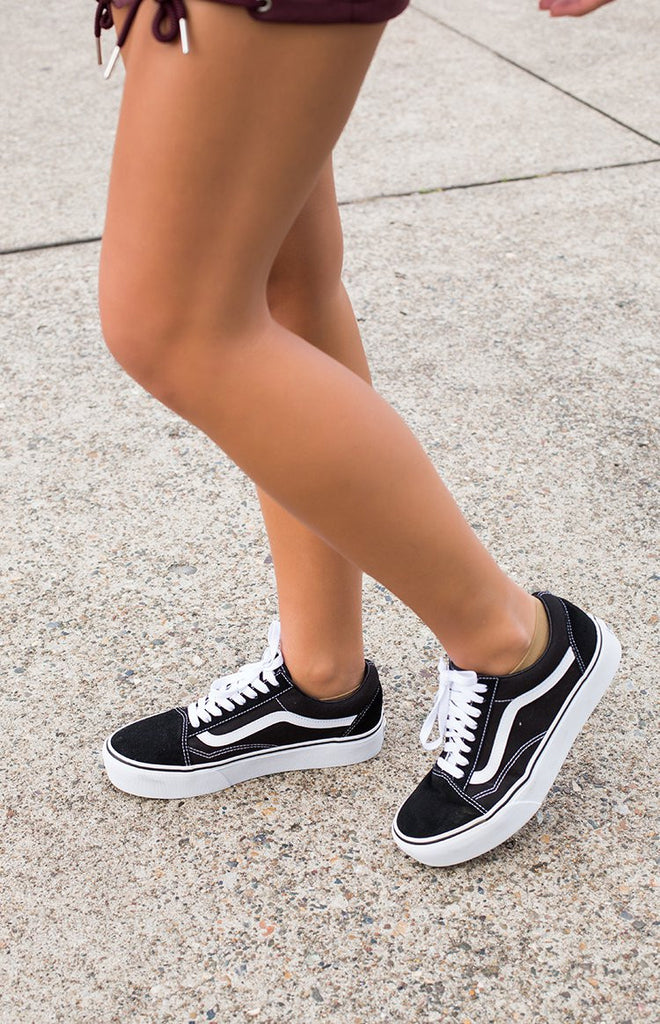 Vans Black And White Old Skool Womens Online Sale, UP TO 56%