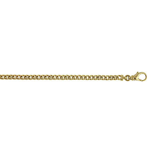 14K Gold Solid Curb Link Chain, SOLD – Deleuse Fine Jewelry