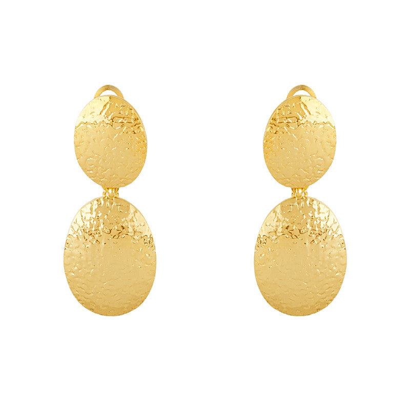 14K Hammered Gold Earrings – Deleuse Fine Jewelry