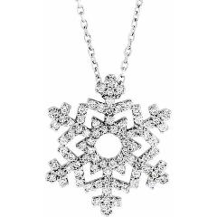 Diamond Snowflake Necklace, SOLD – Deleuse Fine Jewelry