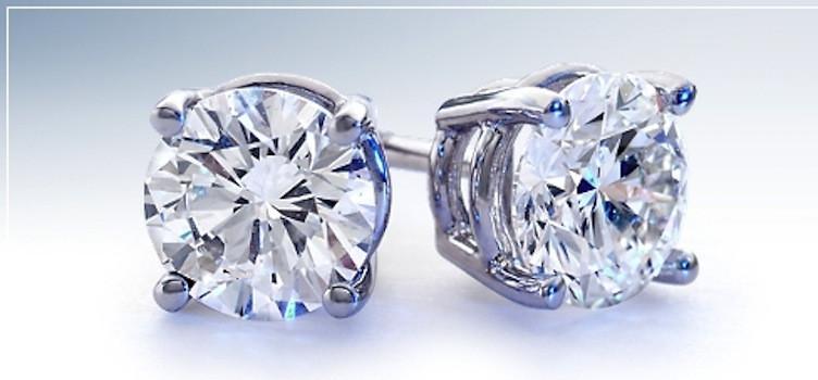 Deleuse Diamond Earrings, 1.02 cts. Total Weight